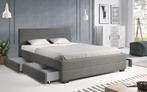 Tweepersoonsbed 140/160 of 180x200 | Zwart / Grijs 2persoons