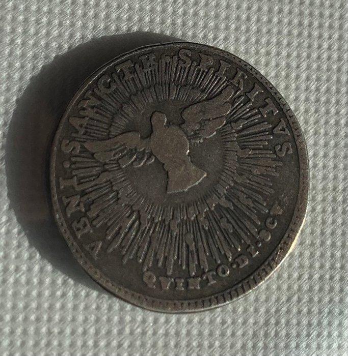 Italië, Pauselijke Staat Sede Vacante. 1/5 Scudo 1769, Postzegels en Munten, Munten | Europa | Niet-Euromunten