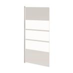 Badwand VM Go Nero Deco 85x145cm Scharnierend Wit Profiel, Doe-het-zelf en Verbouw, Ophalen of Verzenden, Nieuw, Bad
