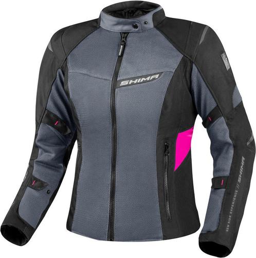 SHIMA Rush 2.0 Vented Waterproof Dames Zwart Grijs Roze, Motoren, Kleding | Motorkleding, Dames, Nieuw met kaartje, Jas | textiel