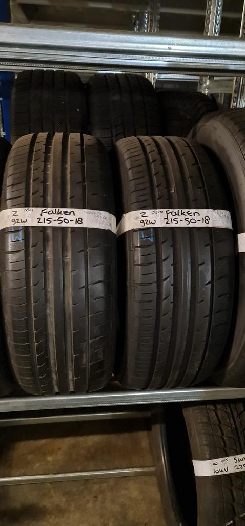 2x 215-50-18 Falken Zomer 6.5mm €55 Per Band 215 50 18, Auto-onderdelen, Banden en Velgen, 18 inch, Zomerbanden, 215 mm, Personenwagen