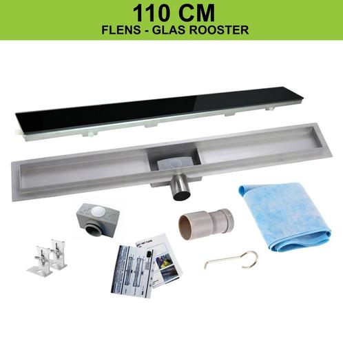 RVS Douchegoot flens met uitneembaar sifon 110x7cm 6,7cm, Doe-het-zelf en Verbouw, Sanitair, Douche, Nieuw, Ophalen of Verzenden