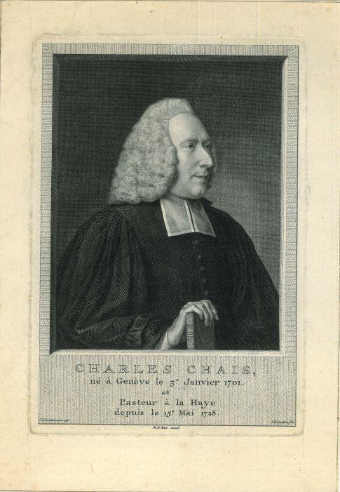 Portrait of Charles-Pierre Chais, Antiek en Kunst, Kunst | Etsen en Gravures