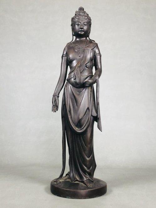 Statue of Kannon Bodhisattva  - Beeld Brons - Japan, Antiek en Kunst, Antiek | Overige Antiek