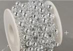 Parelketting rol 15 meter ZILVER 3+8 mm Parelketting, Ophalen of Verzenden, Nieuw