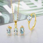 Zonder minimumprijs - 3-delige sieradenset - 18 karaat Geel