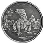 Tokelau Komodo Dragon 1 oz 2022 Antique Finish, Verzenden, Losse munt, Zilver
