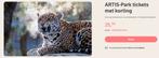 Artis tickets met korting, Tickets en Kaartjes, Kortingskaart