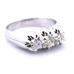Ring - 18 karaat Witgoud - 0.55ct. tw., Nieuw