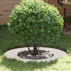 vidaXL Plantenring Wit Ø40/70 cm Staal, Verzenden, Nieuw