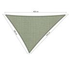 Premium schaduwdoek 3x3.5x4m driehoek waterdoorlatend Mo..., Tuin en Terras, Nieuw