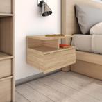vidaXL Nachtkastjes 2 st 40x31x27 cm bewerkt hout sonoma, Huis en Inrichting, Minder dan 45 cm, Verzenden, Nieuw, Minder dan 55 cm