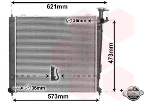 RADIATOR VOOR KIA SORENTO II XM 2009-2012 253102P100, Auto-onderdelen, Airco en Verwarming, Nieuw, Ophalen of Verzenden