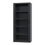 Nieuwe roldeurkast - 180x80x40cm - archiefkast - zwart, Nieuw, Metaal, Modern, 25 tot 50 cm