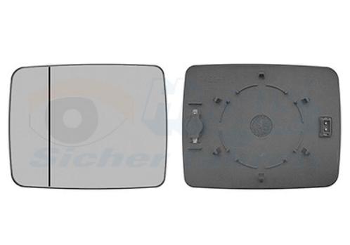 SPIEGELGLAS MET PAD VOOR MERCEDES G-CLASS W463 1990-2018, Auto-onderdelen, Spiegels, Nieuw, Ophalen of Verzenden