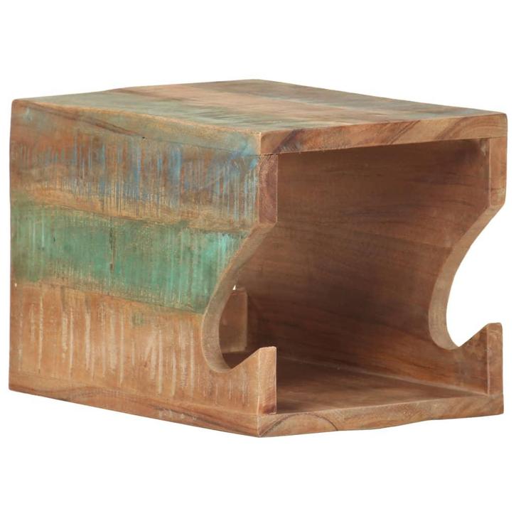 vidaXL Wandfietsenrek 35x25x25 cm massief gerecycled hout, Auto diversen, Dakdragers, Nieuw, Verzenden