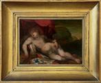 Scuola veneta (XVII) - Gesù Bambino dormiente sugli, Antiek en Kunst