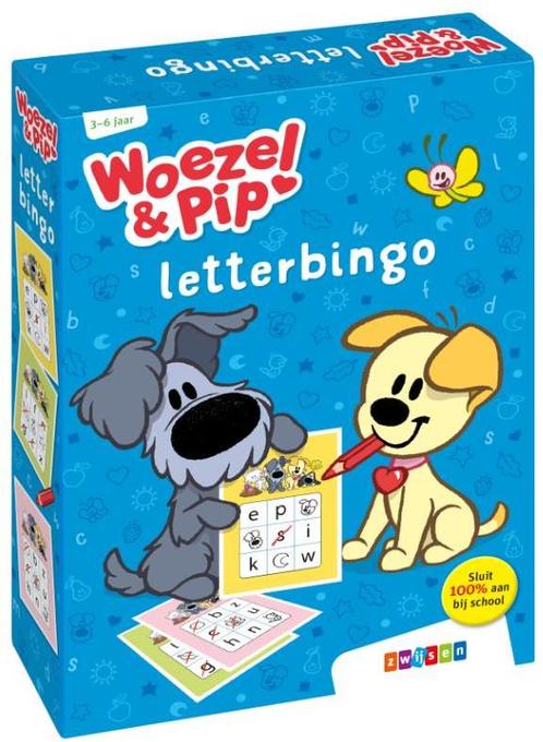 Woezel & Pip - Letterbingo | Zwijsen - Educatieve spellen, Kinderen en Baby's, Speelgoed | Educatief en Creatief, Nieuw, Verzenden