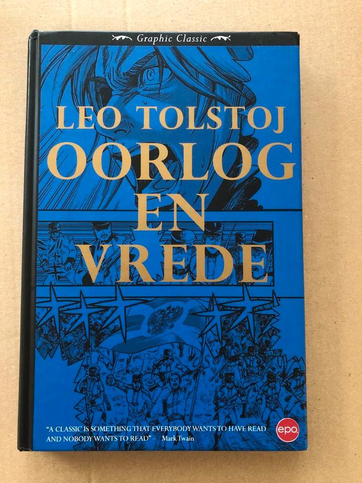Graphic Novel - Leo Tolstoj - Oorlog en Vrede - Nederlands, Verzamelen, Stripfiguren, Boek of Spel, Gebruikt, Ophalen of Verzenden
