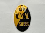 V.V.V. Sneek - Reclamebord - deurpostje - Emaille, Antiek en Kunst