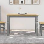 vidaXL Eettafel Corona 112x60x75 cm massief grenenhout grijs, Huis en Inrichting, Tafels | Eettafels, Nieuw, Verzenden