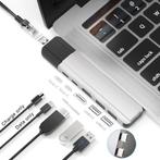 6 in 1 USB-C Hub voor Macbook Pro / Air - USB 3.0 / Type C /, Computers en Software, Pc- en Netwerkkabels, Verzenden, Nieuw
