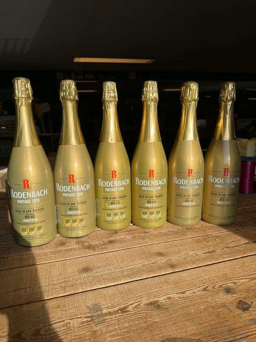Rodenbach - Vintage 2015 / 2016 / 2018 - 75cl - 6 flessen, Verzamelen, Wijnen