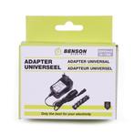 Benson Universele adapter - 2000 mA - 3-12V - 1,4 meter k..., Telecommunicatie, Mobiele telefoons | Telefoon-opladers, Ophalen of Verzenden