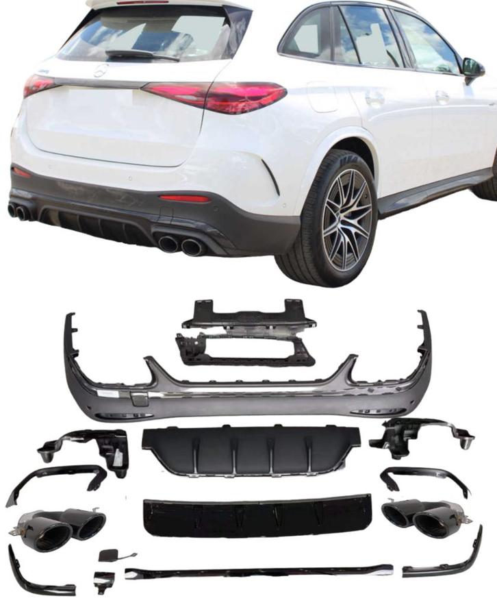 Diffuser | Mercedes GLC X254 | 2022+ | 53AMG look | inclusie, Auto-onderdelen, Carrosserie en Plaatwerk, Nieuw, Mercedes-Benz