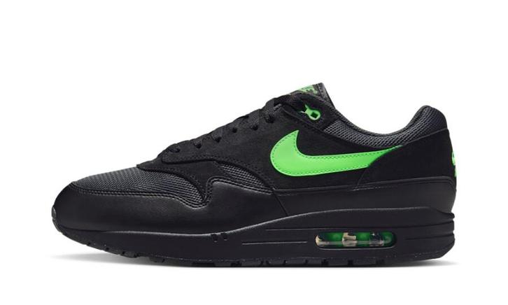 Nike Air Max 1 Essential Black Green Strike, Kleding | Heren, Schoenen