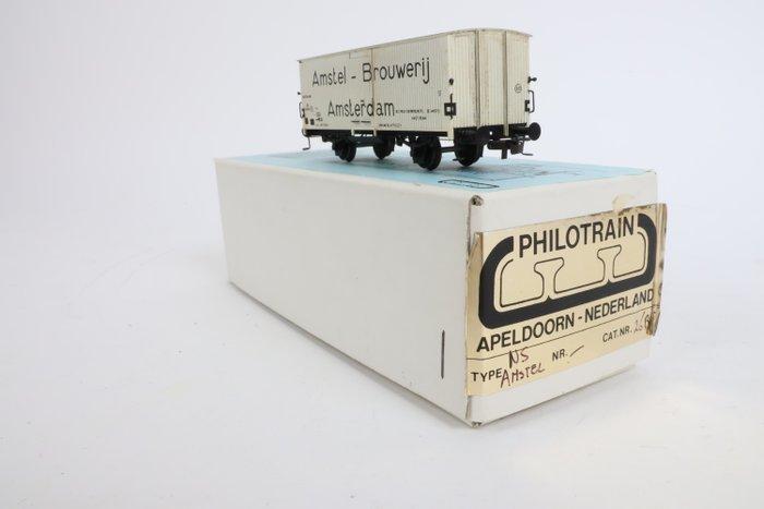 Philotrain H0 - 26B - Modeltrein goederenwagon (1) - Messing, Hobby en Vrije tijd, Modeltreinen | H0
