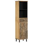 vidaXL Badkamerkast 38x33x160 cm massief mangohout, Huis en Inrichting, Tafels | Kaptafels, Verzenden, Nieuw