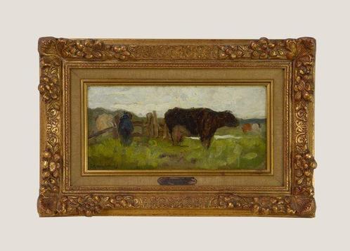 Jan Hendrik Weissenbruch (1824-1903) - Vaches dans un, Antiek en Kunst, Kunst | Schilderijen | Klassiek