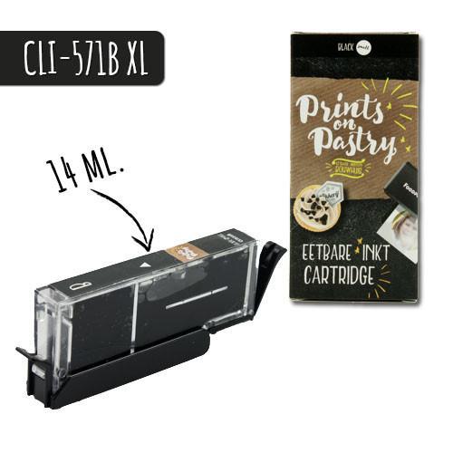 Eetbare Inkt Cartridge Zwart-klein XL (CLI-571B), Hobby en Vrije tijd, Taarten en Cupcakes maken, Nieuw, Verzenden