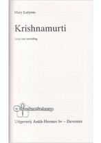 Krishnamurti Jaren van vervulling Krishnamurti, Mary Lutyens, Boeken, Esoterie en Spiritualiteit, Nieuw, Verzenden