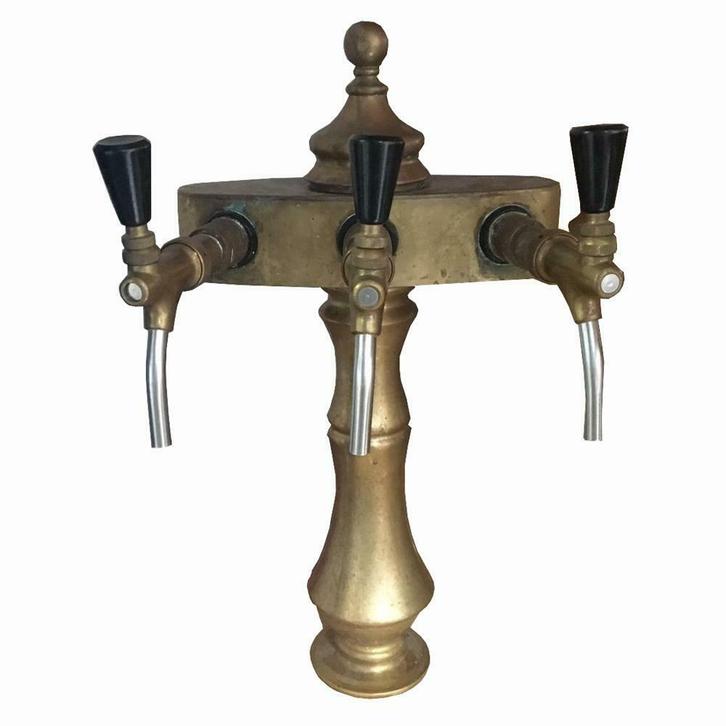 Occasion - Tapzuil 3 kraans messing, Zakelijke goederen, Horeca | Overige, Verzenden