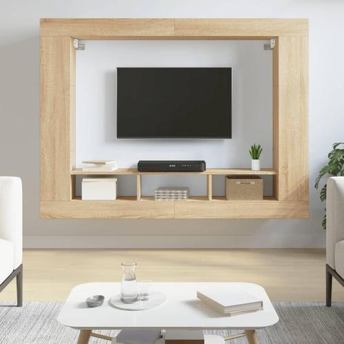 vidaXL Tv-meubel 152x22x113 cm bewerkt hout sonoma, Huis en Inrichting, Kasten | Overige, Nieuw, Verzenden