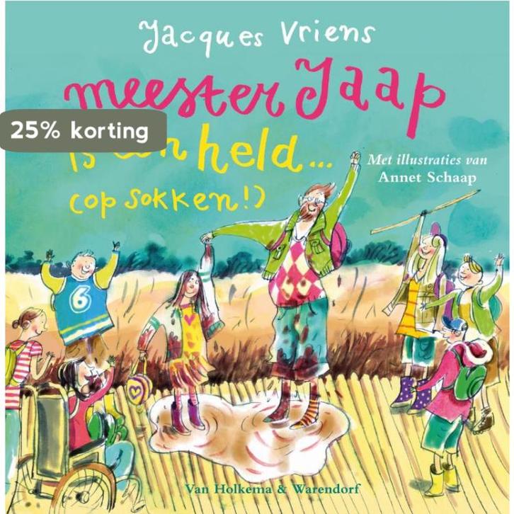 Meester Jaap is een held (op sokken!) / Meester Jaap, Boeken, Kinderboeken | Jeugd | onder 10 jaar, Gelezen, Verzenden