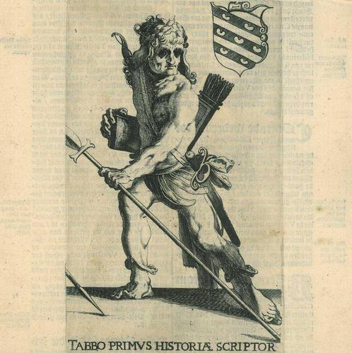 Portrait of Tabbo of Frisia, Antiek en Kunst, Kunst | Etsen en Gravures