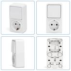 Wandcontactdoos - Aigi Winy - Opbouw - 1-voudig Stopcontact, Doe-het-zelf en Verbouw, Elektra en Kabels, Ophalen of Verzenden