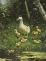 C.D.L. Artz (1870-1951) - Duck family near ditch