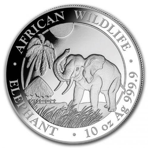 Somalische Olifant 10 oz 2017, Postzegels en Munten, Munten | Afrika, Losse munt, Zilver, Overige landen, Verzenden