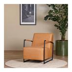Leren industriële fauteuil Creative - Rancho Leer Cognac -, Nieuw, Ophalen of Verzenden, 50 tot 75 cm, Industrieel, Modern