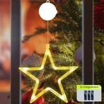 Kerstverlichting Raam Kerstster - 19x16cm - Inclusief, Diversen, Kerst, Verzenden, Nieuw