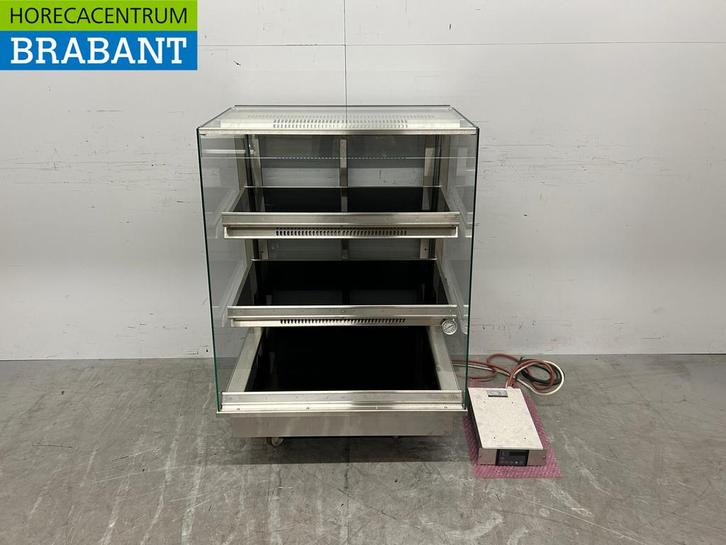 Ubert RVS Warmtevitrine Warmhoudvitrine 80 cm 230V Horeca, Zakelijke goederen, Horeca | Keukenapparatuur, Nieuw zonder verpakking