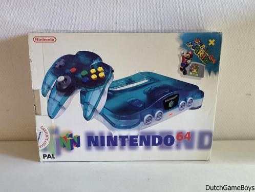 Nintendo 64 / N64 - Console - Clear Blue - Boxed, Spelcomputers en Games, Spelcomputers | Nintendo 64, Gebruikt, Verzenden