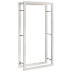 Haardhoutrek RVS 80cm - Tweedekansje - Topkwaliteit! OP=O..., Tuin en Terras, Haardhout, Ophalen of Verzenden