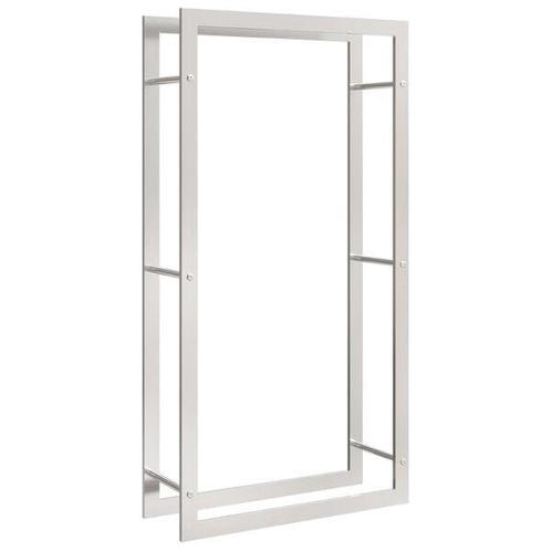Haardhoutrek RVS 80cm - Tweedekansje - Topkwaliteit! OP=O..., Tuin en Terras, Haardhout, Ophalen of Verzenden
