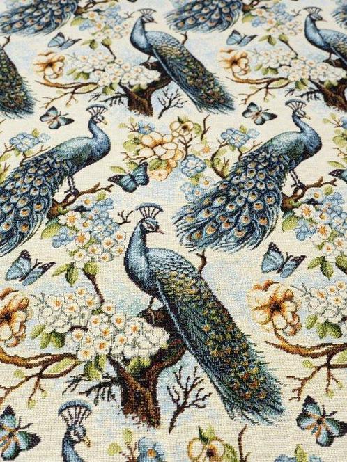 Floral Peacock: Exclusief verzamelobject Gobelin Jacquard -, Antiek en Kunst, Antiek | Kleden en Textiel