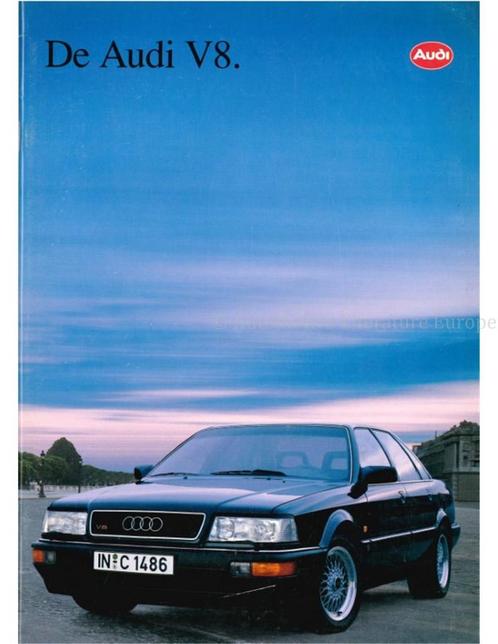 1991 AUDI V8 BROCHURE NEDERLANDS, Boeken, Auto's | Folders en Tijdschriften, Audi